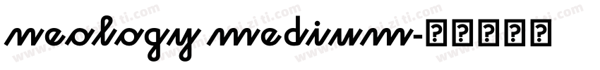 neology medium字体转换